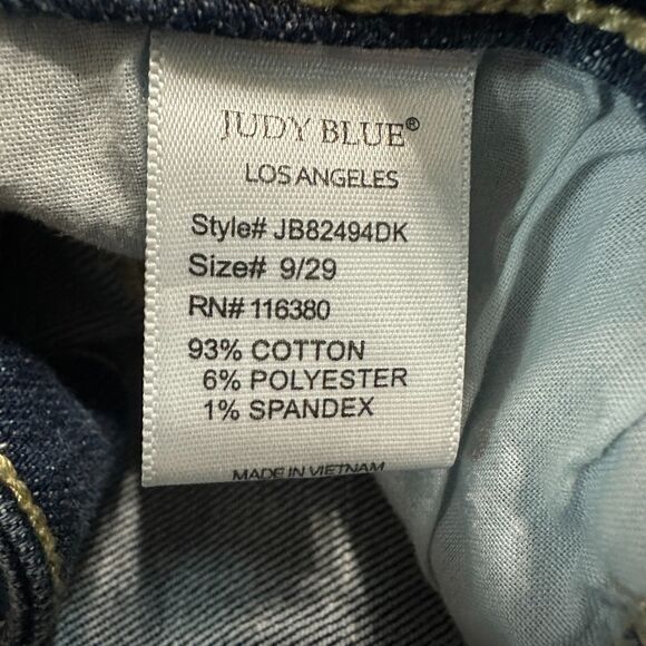 Judy Blue Road Tripping High Rise Front Seam Skinny 9 / 29 High Rise Dark - Picture 3 of 5